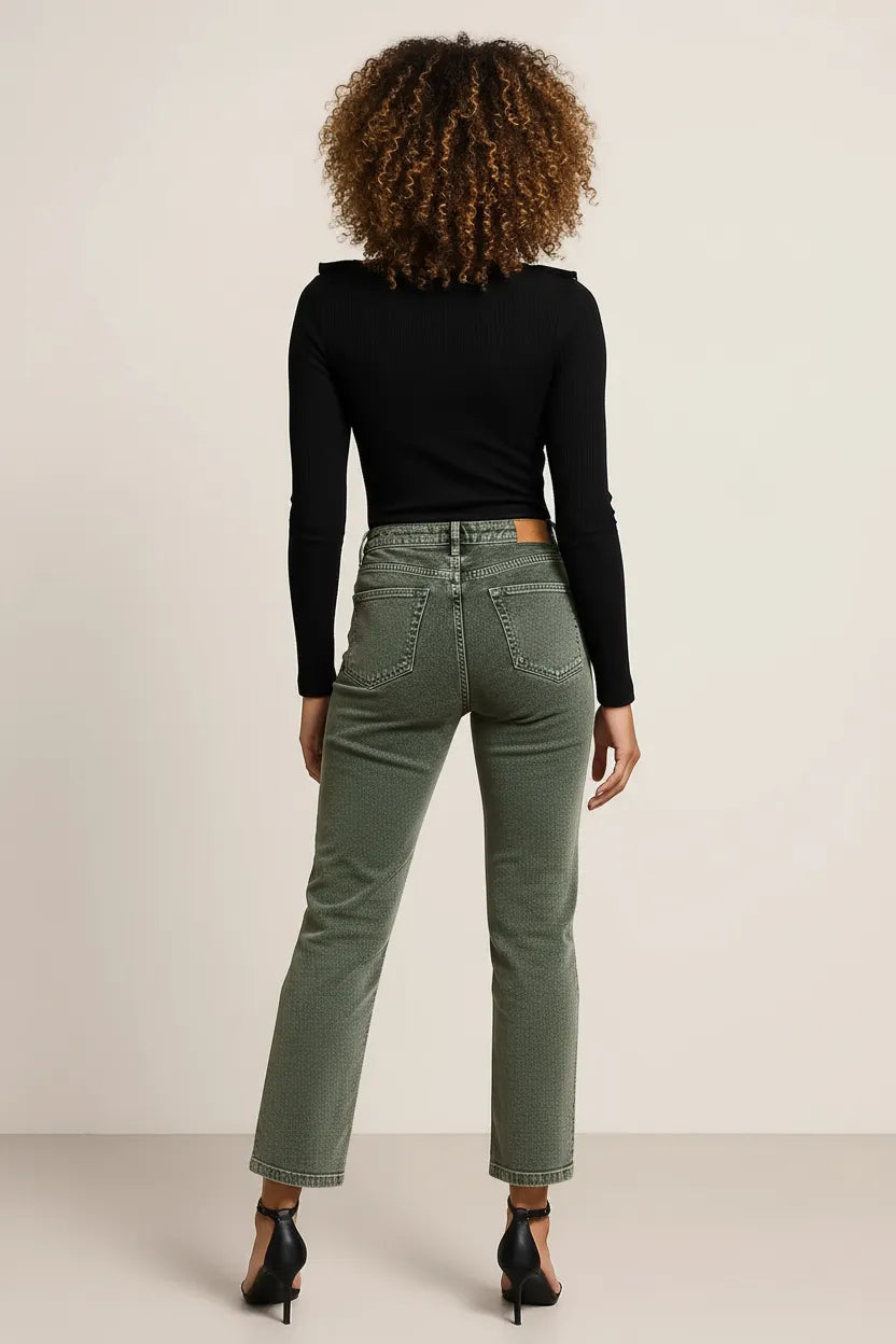 High Rise Wide Leg Corduroy Jeans Plus Size