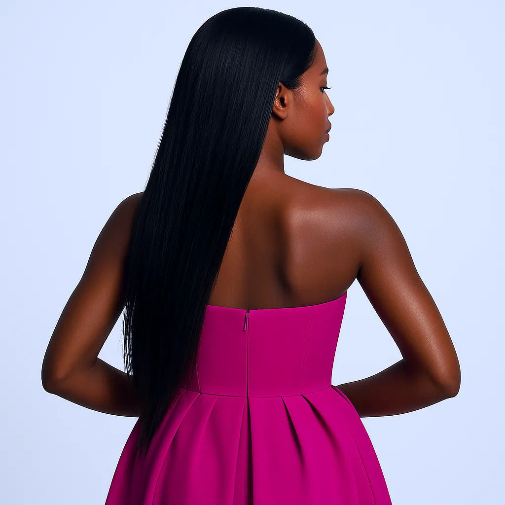 Solid Tube w/ A-Line Midi Dress